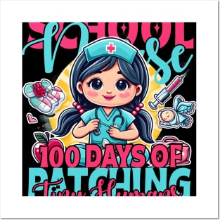 100 Days Of Nurse Nursing School Happy 100th Day Posters and Art